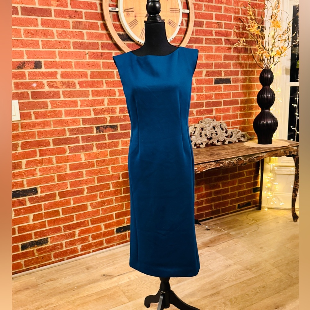 Ann Taylor Teal Midi Dress